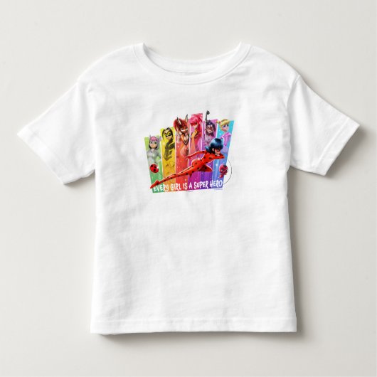 T-shirt Pour Les Tous Petits Les filles miraculeuses | Chaque fille est un supe (Devant)
