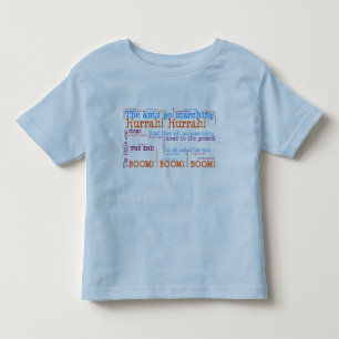 T-shirt Pour Les Tous Petits Les fourmis vont T-shirt de marche de sonnerie