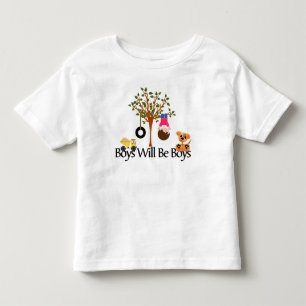 T-shirt Pour Les Tous Petits Les garçons seront des garçons ! T-shirt en jersey