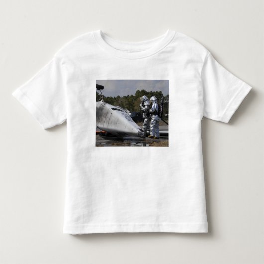 T-shirt Pour Les Tous Petits Les pompiers répondent sur place (Devant)