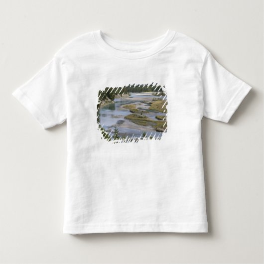 T-shirt Pour Les Tous Petits Les rivières traversent une partie basse du Jasper (Devant)