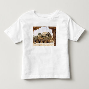 T-shirt Pour Les Tous Petits Les soldats des USA conduisent une patrouille de