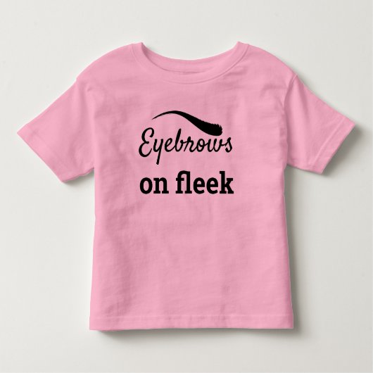 T-shirt Pour Les Tous Petits Les sourcils noirs sur Fleek Style Flawless tendan (Devant)