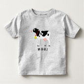 T-shirt Pour Les Tous Petits Les vaches du Holstein vont MOO ! (Devant)
