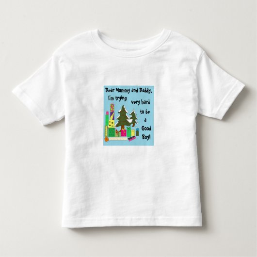T-shirt Pour Les Tous Petits Lettre de Noël (Devant)