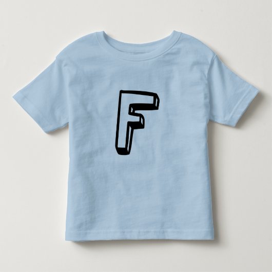T-shirt Pour Les Tous Petits Lettre F (Devant)
