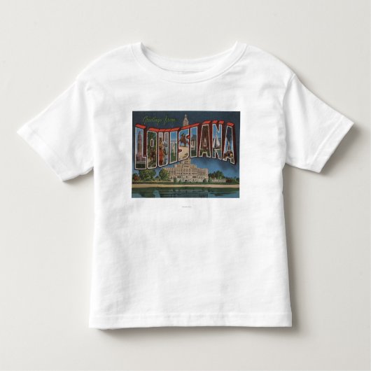 T-shirt Pour Les Tous Petits Lettre ScenesLouisiana de LouisianaLarge (Devant)