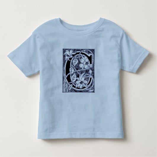 T-shirt Pour Les Tous Petits LETTRE VINE FLEUVE 'C' - Chemise (Devant)