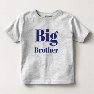 T-shirt Pour Les Tous Petits Lettres bleu marine Big Brother