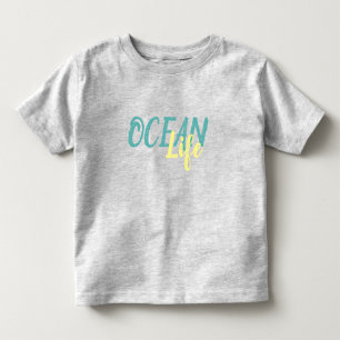 T-shirt Pour Les Tous Petits lettres OCEAN LIFE nautique  