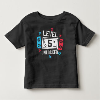 T-shirt Pour Les Tous Petits Level 5 Unlocked Shirt Gamer