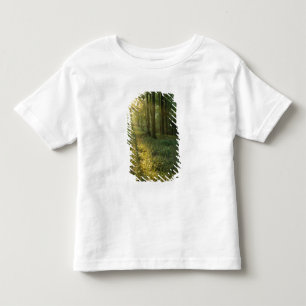 T-shirt Pour Les Tous Petits Lever de soleil à travers la forêt de chêne et de