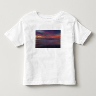 T-shirt Pour Les Tous Petits Lever du soleil violet sur la côte océanique