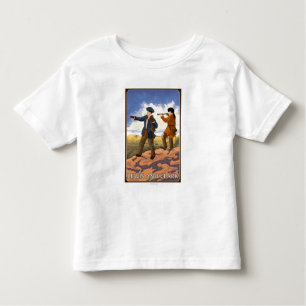T-shirt Pour Les Tous Petits Lewis et Clark explorant l'ouest