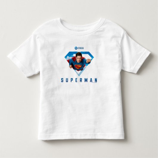 T-shirt Pour Les Tous Petits L'homme de l'acier en vol (Devant)