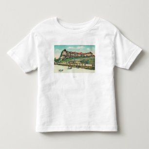 T-shirt Pour Les Tous Petits L'hôtel de plage de mer de la plage