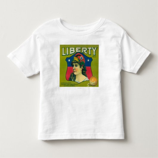 T-shirt Pour Les Tous Petits Liberté LabelEscondido orange, CA (Devant)