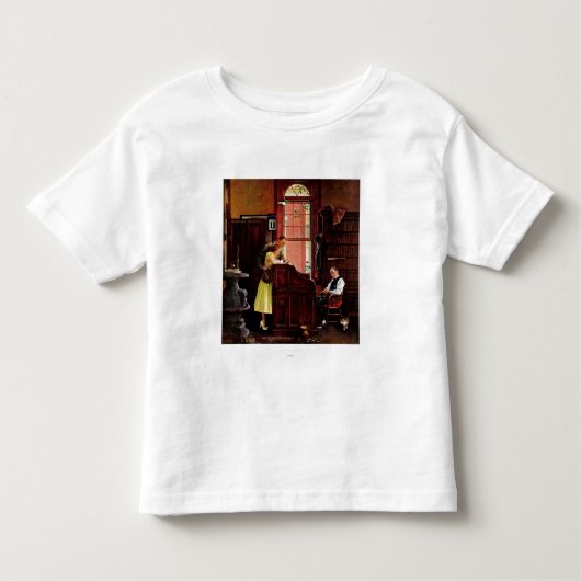 T-shirt Pour Les Tous Petits Licence de mariage par Norman Rockwell (Devant)