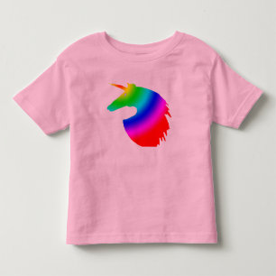 T-shirt Pour Les Tous Petits licorne arc-en-ciel