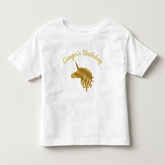 T-shirt Pour Les Tous Petits Licorne d'anniversaire (Devant)