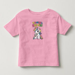 T-shirt Pour Les Tous Petits Licorne Grande Sœur Magique