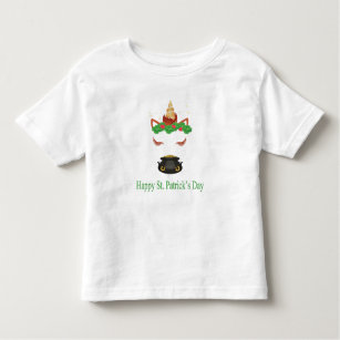 T-shirt Pour Les Tous Petits Licorne magique du jour de St Patrick heureux,