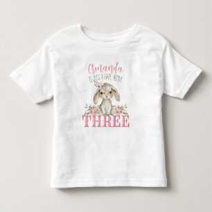 T-shirt Pour Les Tous Petits Lièvre Au-Dessus De Trois Fillettes Lapin De Naiss