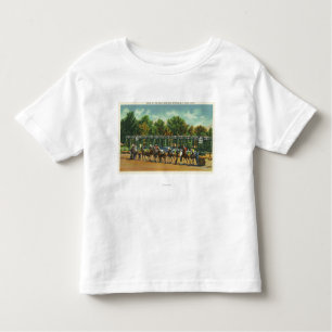 T-shirt Pour Les Tous Petits Ligne de départ vue de voie de course de Saratoga