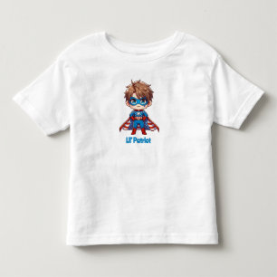 T-shirt Pour Les Tous Petits Lil’ Patriot - Bébé mignon Garçons d'aigle chauve