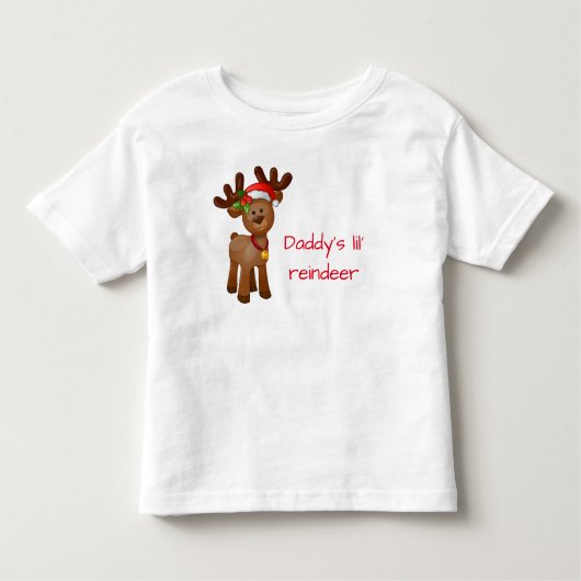 T-shirt Pour Les Tous Petits Lil's Reindeer de papa (Devant)