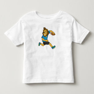 T-shirt Pour Les Tous Petits Lion Joueur Rugby Football
