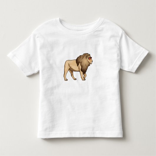 T-shirt Pour Les Tous Petits Lion Lunettes de soleil (Devant)