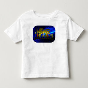 T-shirt Pour Les Tous Petits Lion Menorah en laiton de Chanukkah