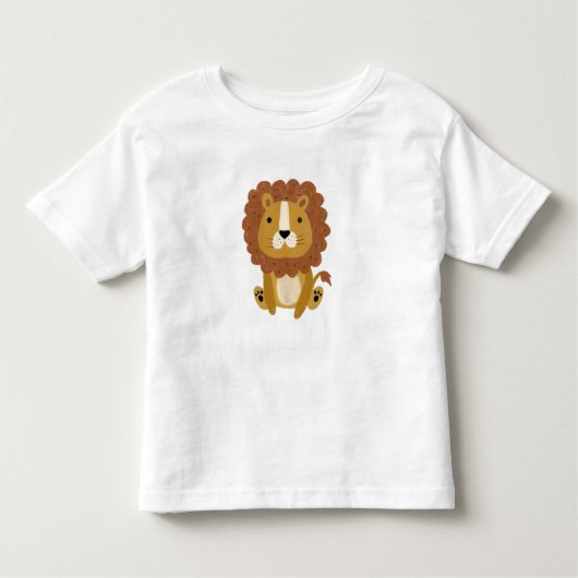 T-shirt Pour Les Tous Petits Lion mignon (Devant)