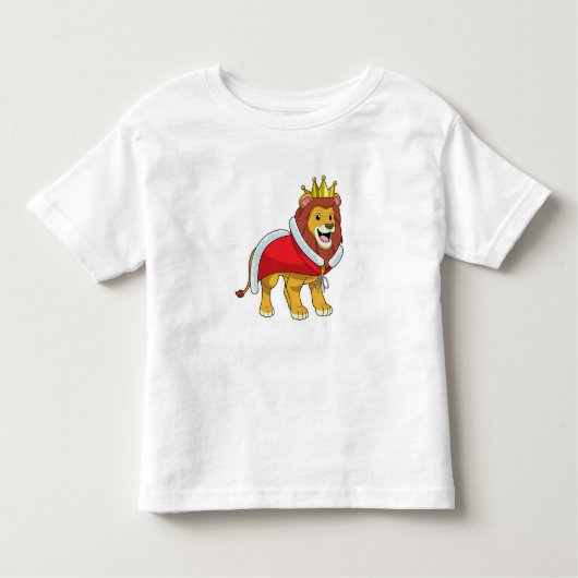T-shirt Pour Les Tous Petits Lion roi avec Couronne & Cap (Devant)