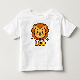 T-shirt Pour Les Tous Petits Lion Zodiac Cute Leo - Dessin Astrologie