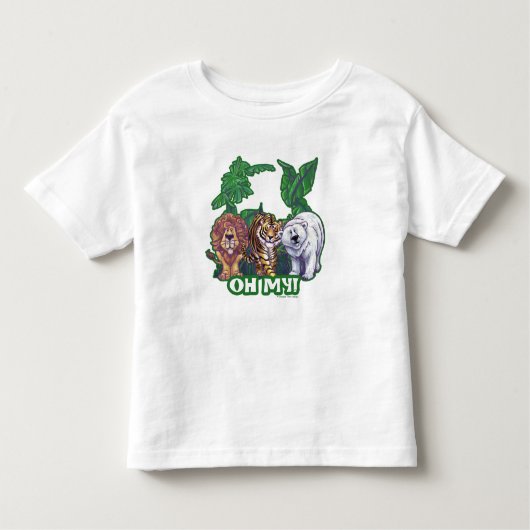 T-shirt Pour Les Tous Petits Lions Tiger Ours Oh Mon (Devant)