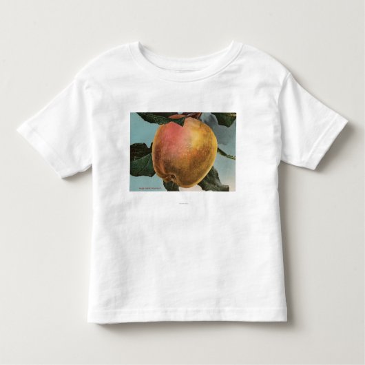 T-shirt Pour Les Tous Petits Lithographie de Chromo de fruit de l'hiver blanc (Devant)