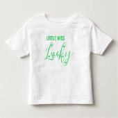 T-shirt Pour Les Tous Petits Little Miss Lucky St Patrick's Day (Devant)