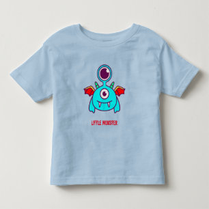 T-shirt Pour Les Tous Petits Little Monster (texte personnalisable)