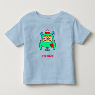 T-shirt Pour Les Tous Petits Little Monster (texte personnalisable)