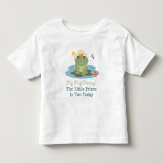 T-shirt Pour Les Tous Petits Little Prince Frog 2e Tee - shirt d'anniversaire