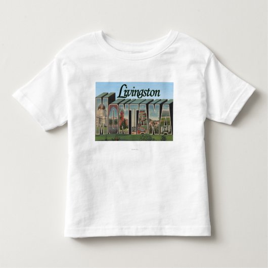 T-shirt Pour Les Tous Petits Livingston, Montana (Devant)