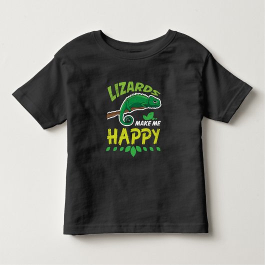 T-shirt Pour Les Tous Petits Lizards Me Rendre Heureux Costume Reptile Cadeau (Devant)