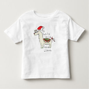 T-shirt Pour Les Tous Petits Llama Christmas Enfants mignonne Drôle