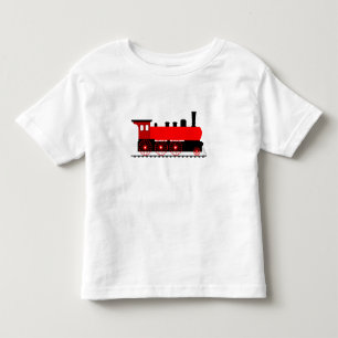 T-shirt Pour Les Tous Petits Locomotive à vapeur rouge