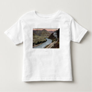 T-shirt Pour Les Tous Petits Locomotives à vapeur sur la voie