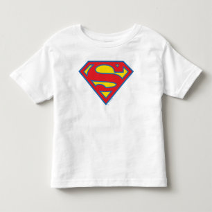T-shirt Pour Les Tous Petits Logo classique Supergirl avec fond bleu