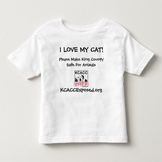 T-shirt Pour Les Tous Petits logo, J'AIME MON CAT ! , KCACCExposed.org, svp… (Devant)