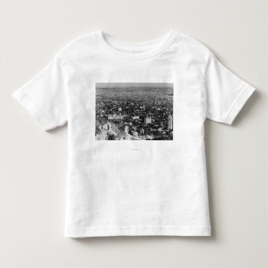 T-shirt Pour Les Tous Petits Los Angeles, vue de CA de Hollywood Hills (Devant)
